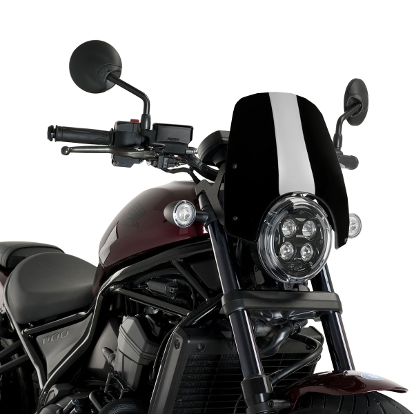 Puig Black Sport screen Honda CMX1100 Rebel 2021-2025