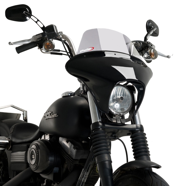 Cupolino Puig Batwing SML Touring fume chiaro Harley Davidson Dyna Street Bob (FXDB) 2007-2017