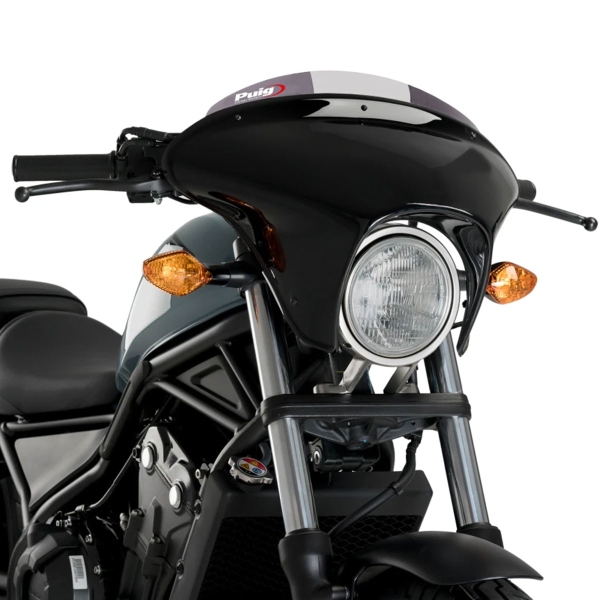 Cupolino Puig Batwing SML Sport Nero Opaco/fume chiaro Honda CMX500 Rebel 2017-2019