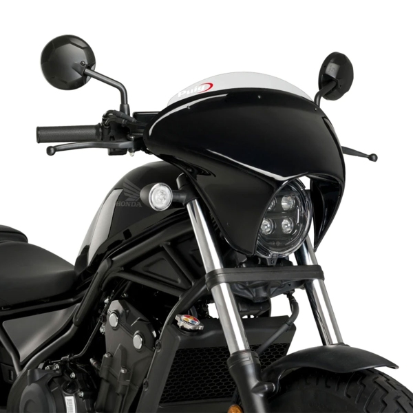 Cupolino Puig Batwing SML Sport Nero/Trasparente Honda CMX500 Rebel 2020-2025