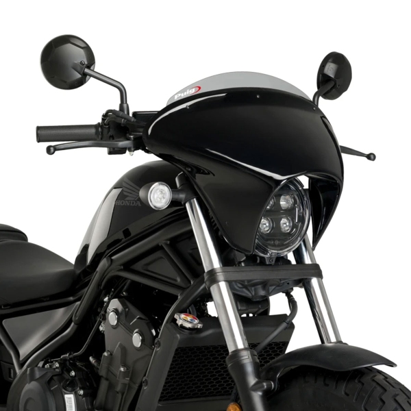 Cupolino Puig Batwing SML Sport Nero Opaco/fume chiaro Honda CMX500 Rebel 2020-2025