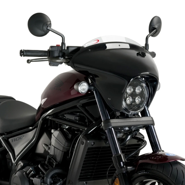 Cupolino Puig Batwing SML Sport nero lucido/Trasparente Honda CMX1100 Rebel 2021-2025