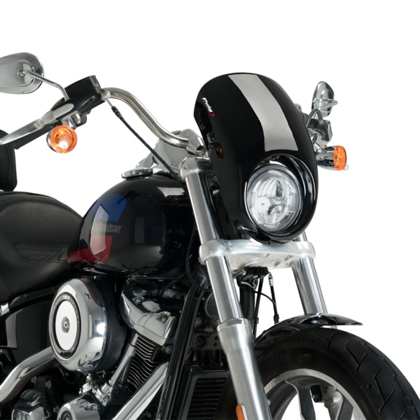 Puig Black Anarchy screen Harley Davidson Softail Low Rider (FXLR) 2018-2019