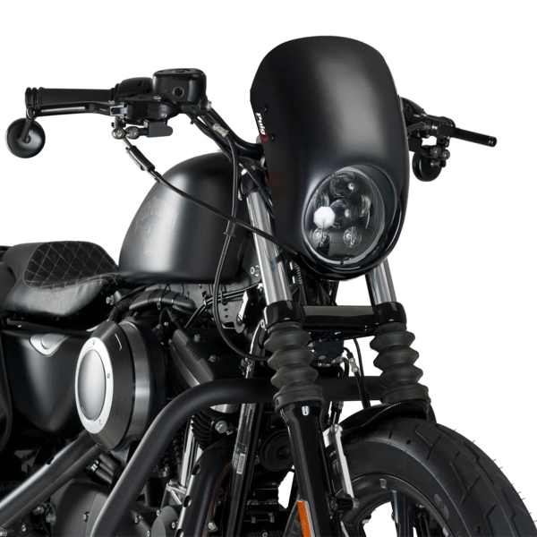 Cupolino Puig Anarchy Nero Opaco Harley Davidson Sportster Iron (XL883N) 2009-2019