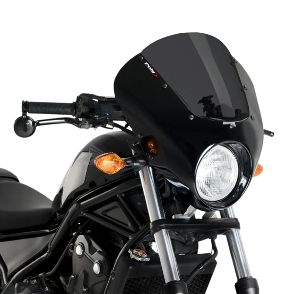 Puig Black/Dark Smoke Dark Night screen Honda CMX500 Rebel 2017-2019