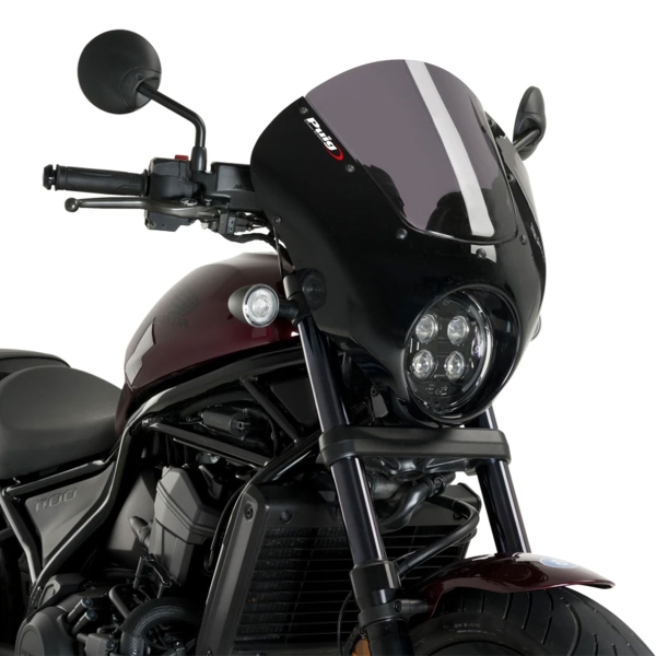 Cupolino Puig Dark Night nero lucido/fume scuro Honda CMX1100 Rebel 2021-