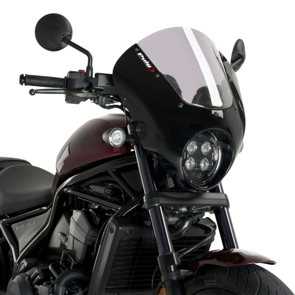 Cupolino Puig Dark Night Nero Opaco/fume chiaro Honda CMX1100 Rebel 2021-
