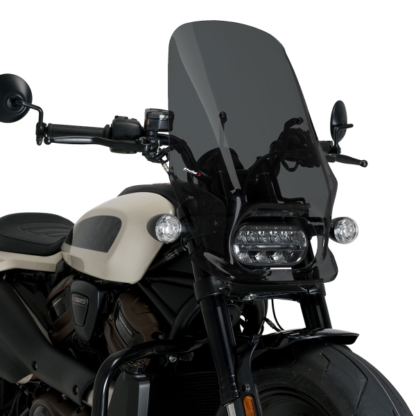Puig Dark Smoke Touring screen Harley Davidson Sportster S (RH1250S) 2021-2025