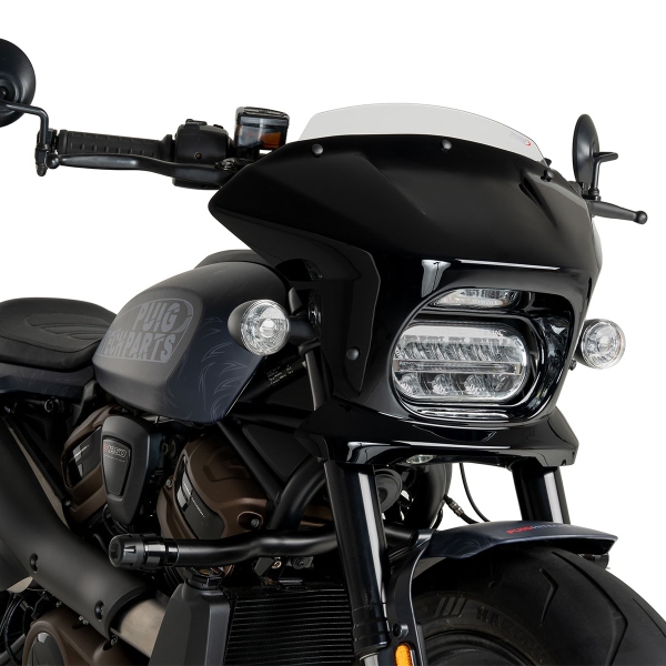 Cupolino Puig Fury Sport nero lucido/Trasparente Harley Davidson Sportster S (RH1250S) 2021-2025