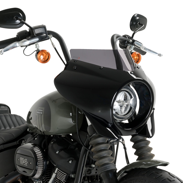 Cupolino Puig Mirage Sport Nero Opaco/fume scuro Harley Davidson Softail Street Bob (FXBB) 2021-2025