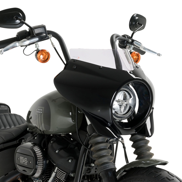 Cupolino Puig Mirage Sport Nero Opaco/Trasparente Harley Davidson Softail Street Bob FXBB 2021-2025