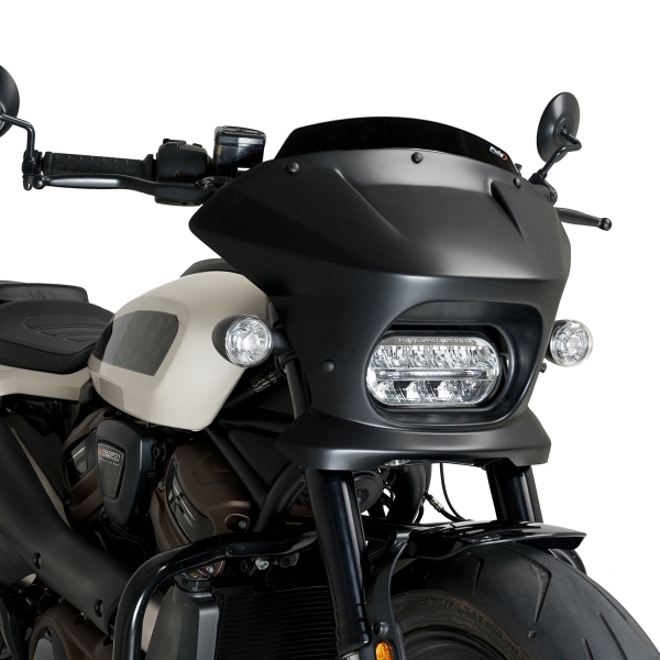 Cupolino Puig Fury Sport Nero Opaco/Nero Harley Davidson Sportster S (RH1250S) 2021-2025