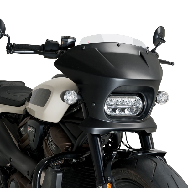 Cupolino Puig Fury Sport Nero Opaco/Trasparente Harley Davidson Sportster S (RH1250S) 2021-2025