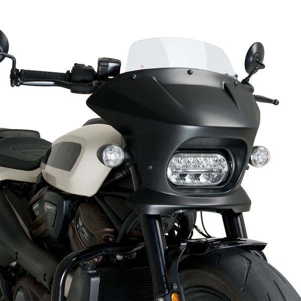 Cupolino Puig Fury Touring Nero Opaco/Trasparente Harley Davidson Sportster S (RH1250S) 2021-2025