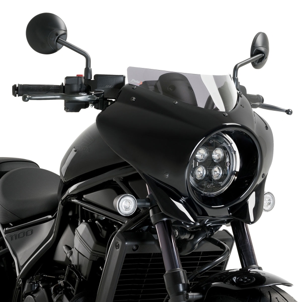 Cupolino Puig Mirage Sport Nero Opaco/fume chiaro Honda CMX1100 Rebel 2021-2025