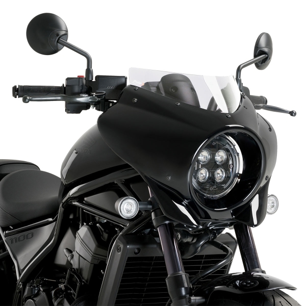 Cupolino Puig Mirage Sport Nero Opaco/Trasparente Honda CMX1100 Rebel 2021-2025