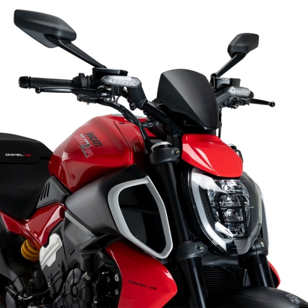 Cupolino Puig alto Sport Plus Nero Opaco Ducati Diavel V4 2024-2025