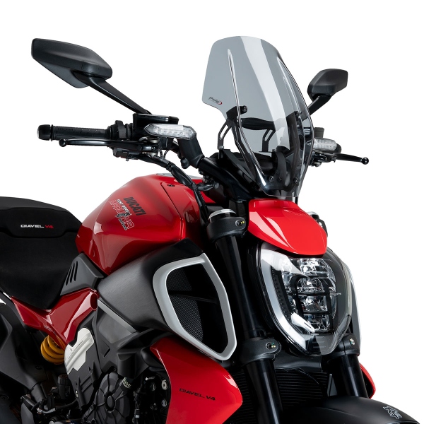 Cupolino Puig alto Regolabile Sport fume chiaro Ducati Diavel V4 2024-2025