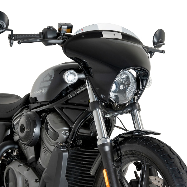 Cupolino Puig Batwing SML Sport nero lucido/Trasparente Harley Nightster Special RH975S 2023-2024