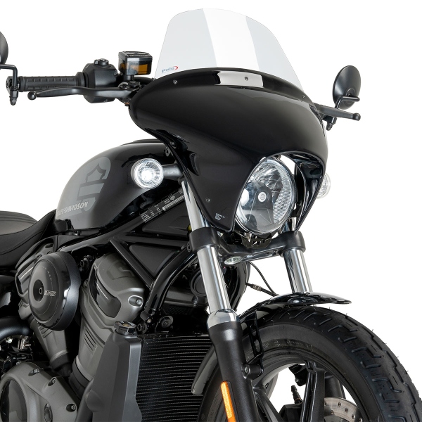 Cupolino Puig Batwing SML Touring nero lucido/Trasparente Harley Nightster Special RH975S 2023-2025