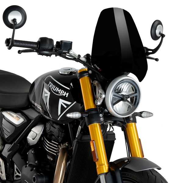 Cupolino Puig alto Sport Nero Gloss Triumph Speed 400/Scrambler 400X 2024-2025