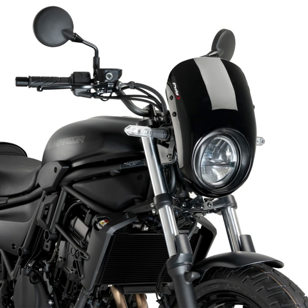 Puig Black Anarchy screen Kawasaki Eliminator 500 2024-2025