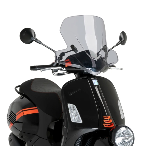 Cupolino Puig City Touring fume chiaro Vespa GTV300 2023-2025