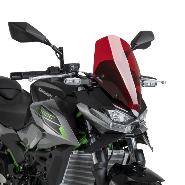 Cupolino Puig alto Touring rosso Kawasaki Z500 2024-2025