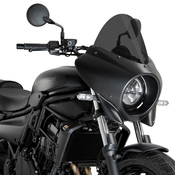 Cupolino Puig Mirage Touring Nero Opaco/fume scuro Kawasaki Eliminator 500 2024-2025