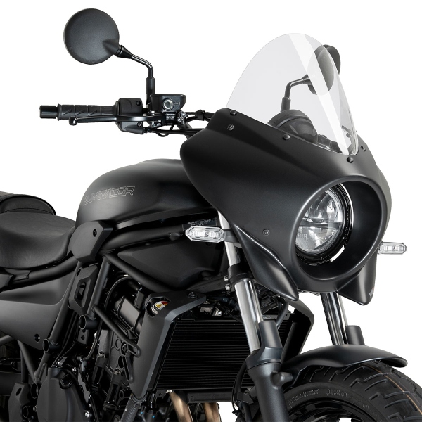 Cupolino Puig Mirage Touring Nero Opaco/Trasparente Kawasaki Eliminator 500 2024-2025