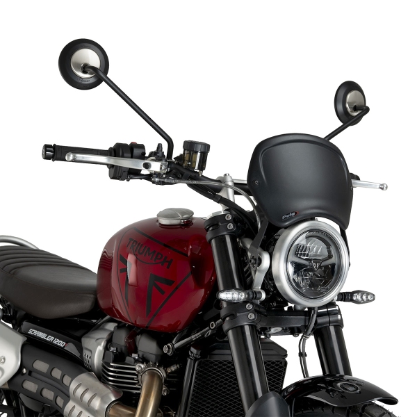 Cupolino Puig Fly (ABS) Nero Opaco Triumph Scrambler 1200X 2024-2025