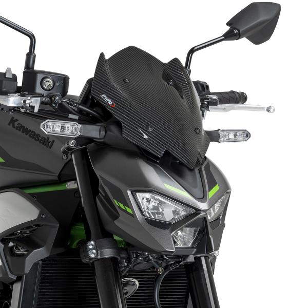 Puig Carbon Look New Generation Sport screen Kawasaki Z900 2025