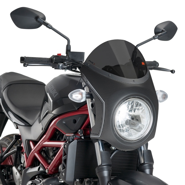Puig Carbon Look/Dark Smoke Nose screen Suzuki SV650 2016-2024