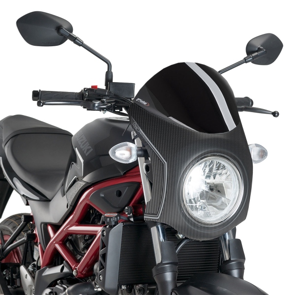 Puig Carbon Look/Black Nose screen Suzuki SV650 2016-2024