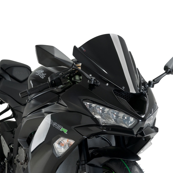 Puig Black Racing screen Kawasaki Ninja ZX6R 2009-2023