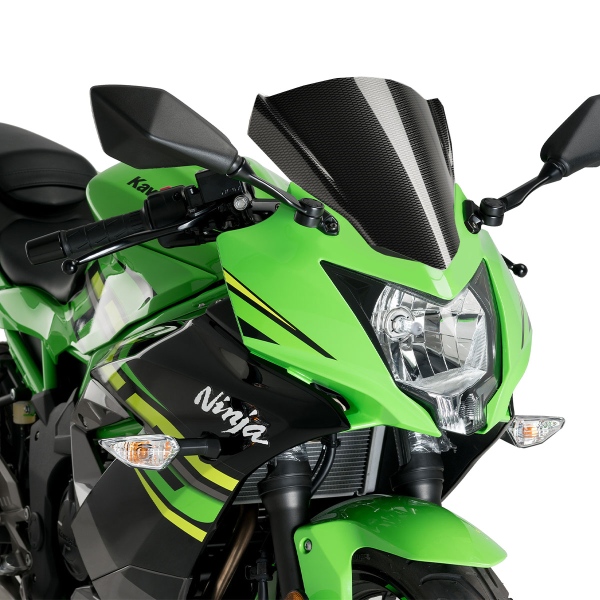 Puig Carbon Look Racing screen Kawasaki Ninja 125 2019-2024