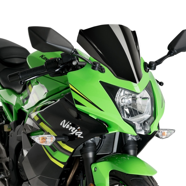 Puig Black Racing screen Kawasaki Ninja 125 2019-2024