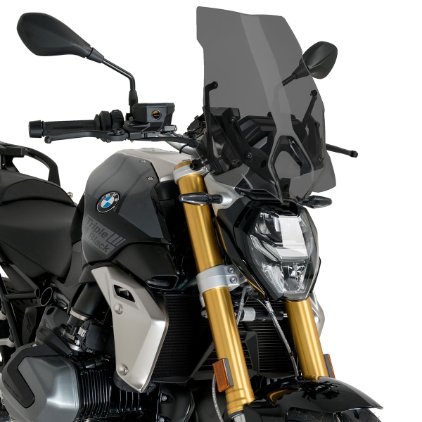 Puig Dark Smoke Touring screen BMW R1250R 2019-2024 (With BMW screen support)