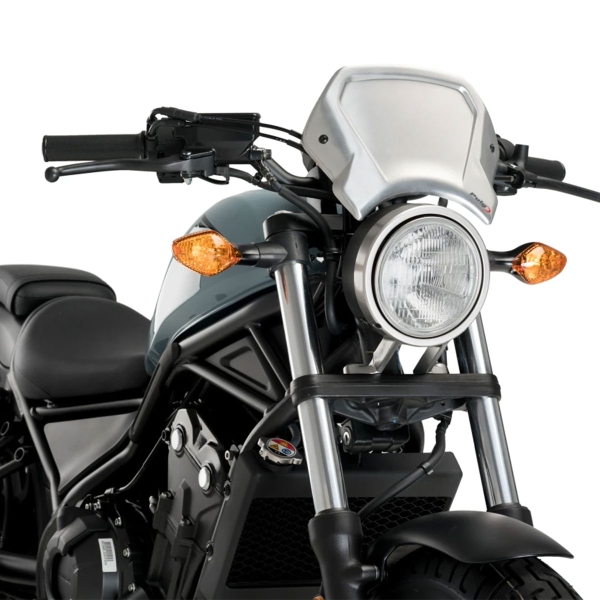 Puig Aluminium Silver Fly screen Honda CMX300 Rebel 2017-2025