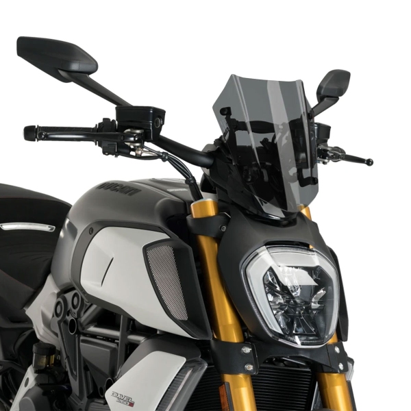 Cupolino Puig Regolabile Sport fume scuro Ducati Diavel 1260 2019-2025