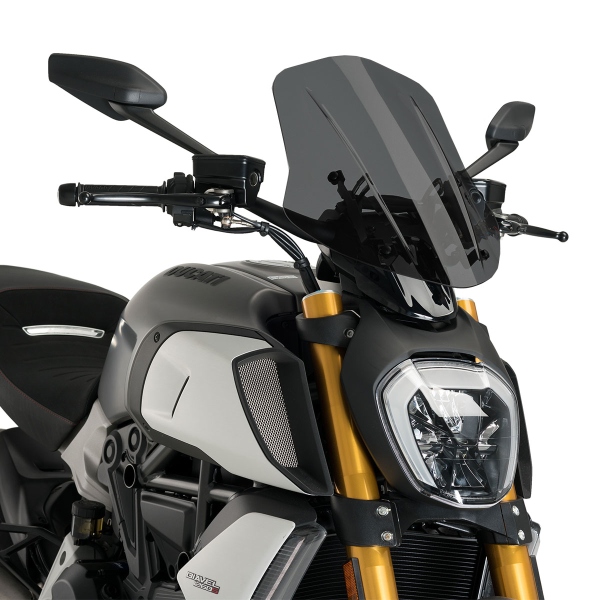 Cupolino Puig Regolabile Touring fume scuro Ducati Diavel 1260 2019-2025