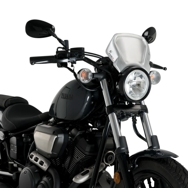 Puig Aluminium Silver Fly screen Yamaha XV950 Racer 2014-2025
