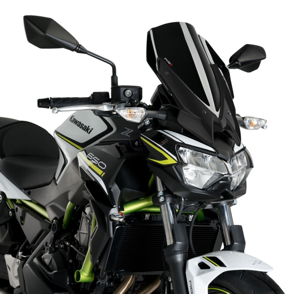 Puig Black Touring screen Kawasaki Z650 2020-2025