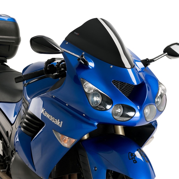 Puig Black Racing screen Kawasaki ZZR1400 2006-2024