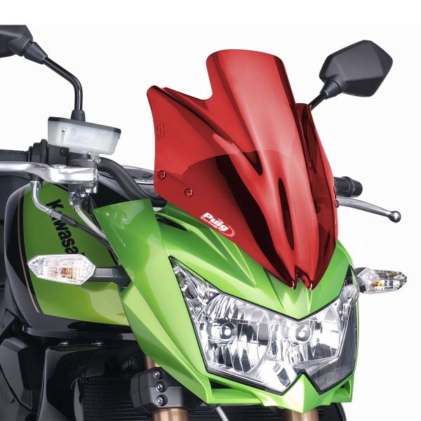 Cupolino Puig Sport rosso Kawasaki Z750 2007-2012