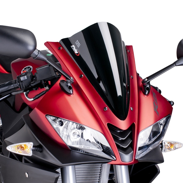 Puig Black Racing screen Yamaha 125 R 2008-2018