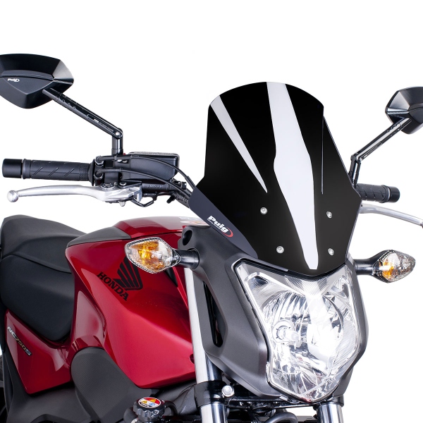 Puig Black Racing screen Honda NC700S 2012-2013