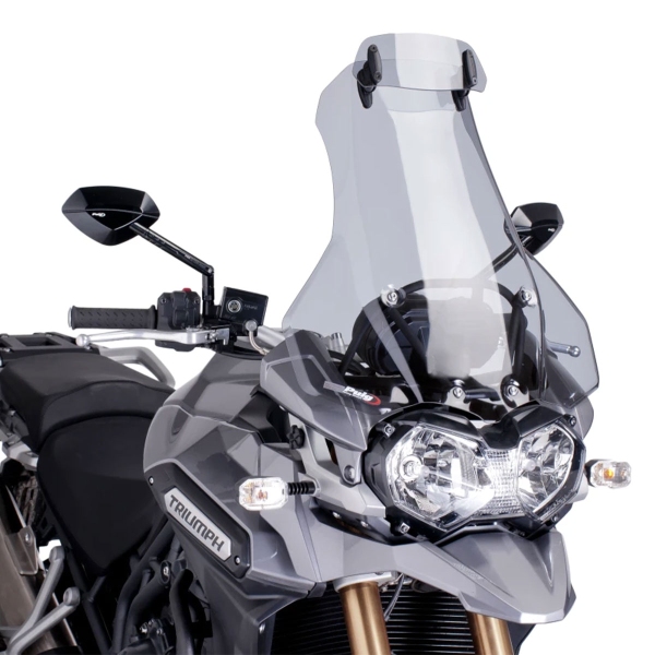Cupolino Puig Touring con visiera fume chiaro Triumph Explorer 1200 XC/XCX/XRA/Low 2012-2015