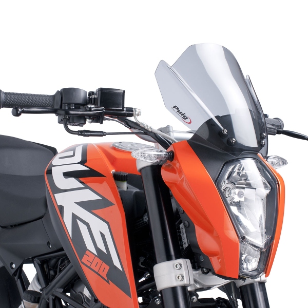 Cupolino Puig Sport fume chiaro KTM Duke 125 2011-2016