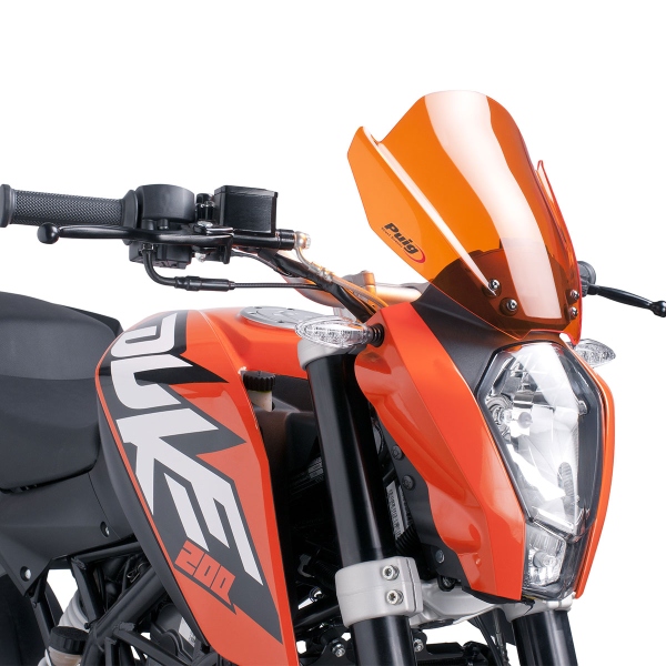 Cupolino Puig Sport arancione KTM Duke 200 2012-2015